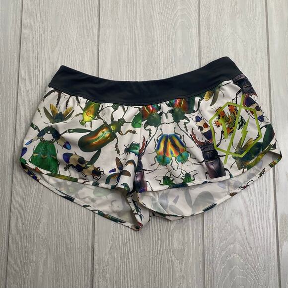 Reebok CrossFit Women’s Beetle Insect Print Knit Workout Delta Shorts Size Large - Picture 2 of 15